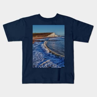 The Seven Sisters from the beach, East Sussex Kids T-Shirt